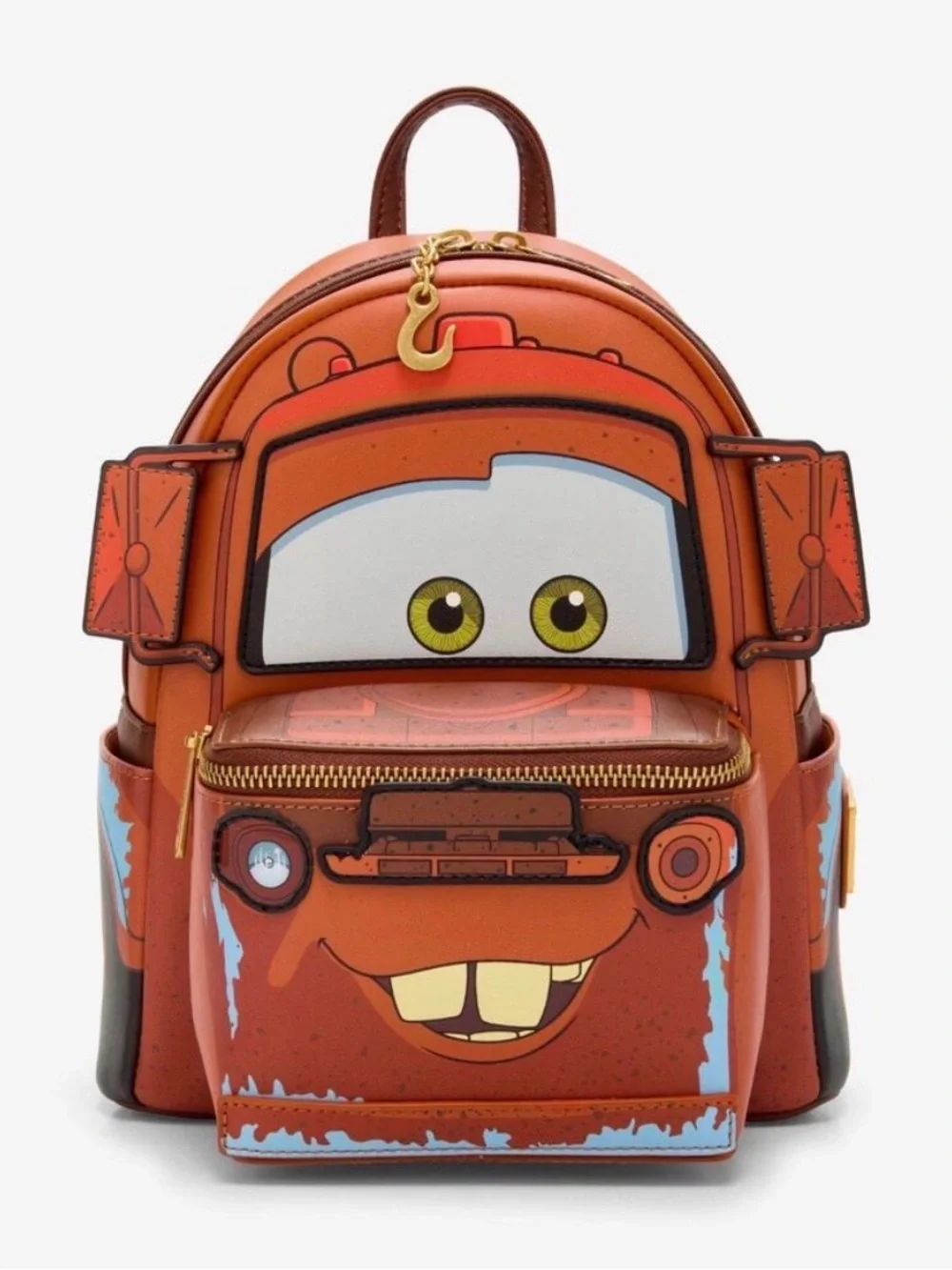 Loungefly Disney Pixar Cars Figural Mater Light-Up Mini Backpack & wallet